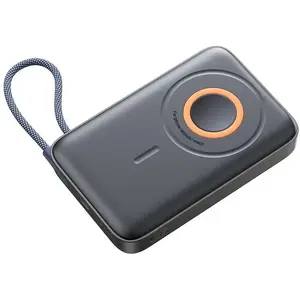 Пауэрбанк Joyroom JR-PBM02 10000 мА·ч 22,5 Вт 3-в-1 магнитный индукционный с встроенным кабелем — черный