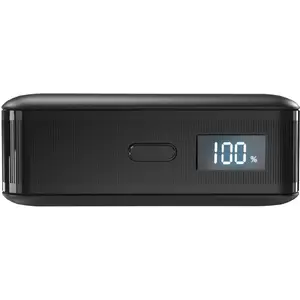 Powerbank SBS Mobile HD 30W 10000mAh ar USB‑C un LCD displeju, melns