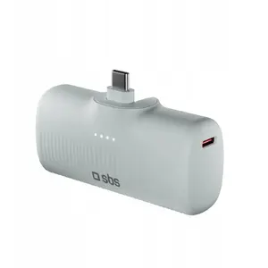 Powerbank SBS Mobile EcoPower 5000 mAh 10W with built-in USB-C port, gray