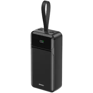 Power bank BWOO 65W 30000 mAh with 2×USB-A and 1×USB-C, LCD display, black
