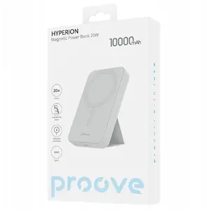 Power bank Proove Hyperion 10000mAh 20W white with USB-C and USB-A