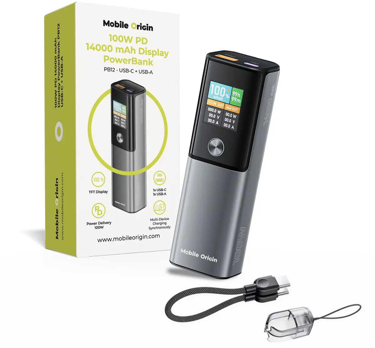 Powerbank MOBILE ORIGIN PB12 — 14000