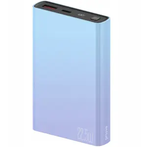 Powerbank Proove Hyper Flux Plus 10000 mAh, 22,5 W, USB-A + USB-C (Type-C), zils