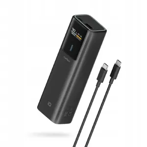 Powerbank Cuktech CKPB100PGLBL 150W 10000mAh USB-C USB-A — portatīvais akumulators (melns)