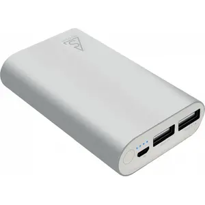 Powerbank Holdit Smartline 7500mAh, sudraba — portatīvais akumulators 7500 mAh
