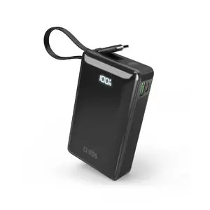 Пауэрбанк SBS Mobile TTBB20000LCDTCPD20K — 20000 мА·ч, 20 Вт, Power Delivery и Adaptive Fast Charging, 2,4 А, чёрный