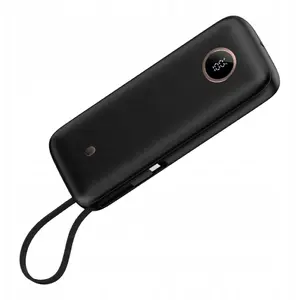 Power bank Platinet 20000 mAh 70W PD QC Li-Ion, 1x USB-C, 1x USB-A, integrated USB-C cable