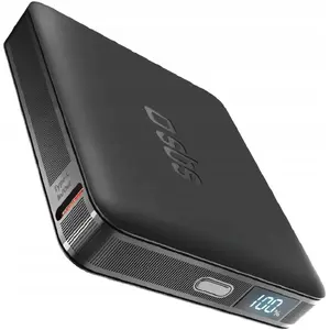 Powerbank No name HD 10W 5000mAh USB-C with LCD display, black