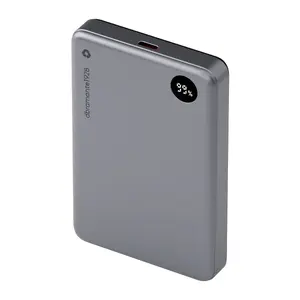 Power Bank d bramante re-charge 10,000 mAh Wireless LED, Grey