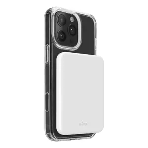 Power bank PURO SBS Power Mag Plus 5000 mAh, Power Delivery, wireless charging, white