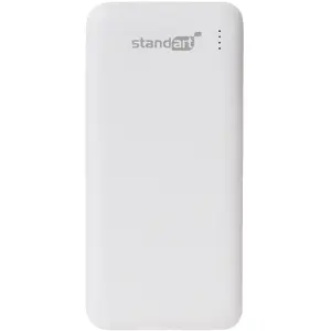 Power bank Standart PB67 10000 mAh, white portable battery pack