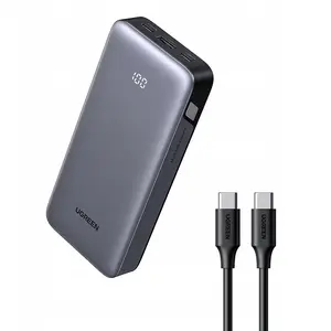 Power bank UGREEN PB532 20000mAh with USB-A and 2× USB-C 30W, grey
