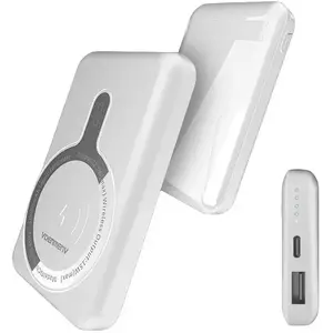 Power bank DENMEN model 35882 — 10000 mAh battery, 15W MagSafe charging, USB-A and USB-C ports