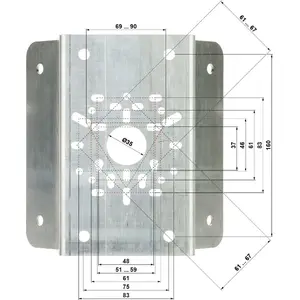 Corner Mount Bracket for Security Camera CHC-R, model CHC-R, steel construction