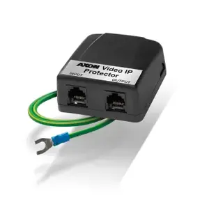 PoE adapter AXON W0051 — 5 V PoE injector/splitter, Gigabit Ethernet, black, 50×40×30 mm