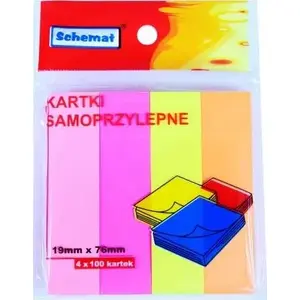 Self-adhesive notes SCHEMAT 0762 size 19 x 76 mm – SCHEMAT