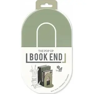 Book End by IF, model 5035393930110 — olive-colored metal bookend for shelves