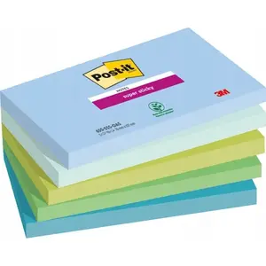 Sticky Notes Post-It 3M Super Sticky OASIS 76×127 mm 5 pads × 90 sheets