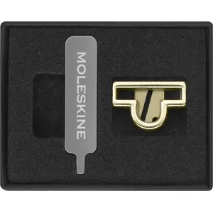 Pin badge Moleskine MOLESKINE gold weight design