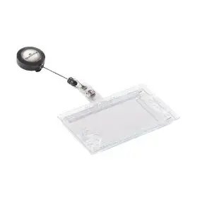 ID kartes turētājs Staples Durable 8224-19 polistirols caurspīdīgs 54×90 mm ar siksniņu 80 cm (10 gab.)