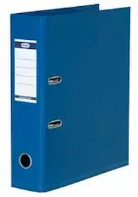 Ring binder Hamelin Elba 100400534 A4+ polypropylene 80 mm spine blue