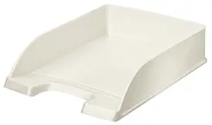 ESSELTE Leitz Letter tray WOW desk paper tray, plastic A4, interior 242×330×60 mm, white