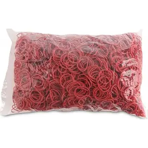 Резинки Office Products, диаметр 25 мм, сечение 1,5×1,5 мм, 60% каучука, упаковка 1000 г, красные