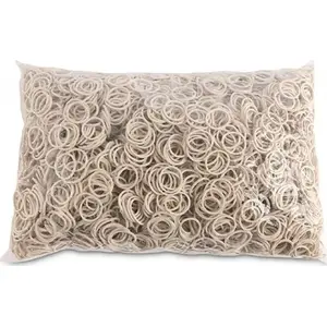 Rubber bands Office Products 20 mm diameter, 1.5 x 1.5 mm cross-section, 60% rubber, 1000 g pack, white