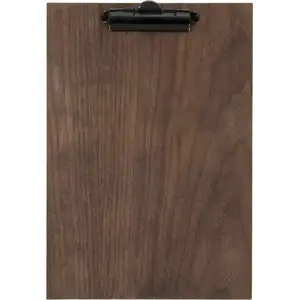 Menu holder Securit A4 WALNUT CLIP — Securit A4 walnut clip menu holder