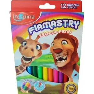 Marker pens SCHEMAT Flamastry — set of 12 colors