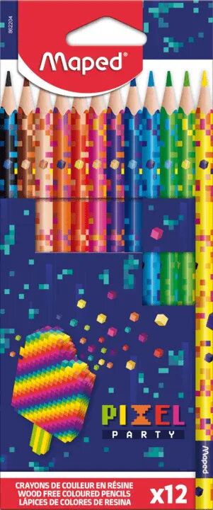 Maped 862204 krāsainie zīmuļi Pixel Party