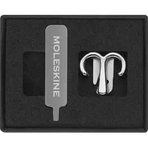 Moleskine pin badge, sheep motif, silver finish - decorative accessory