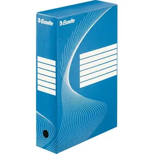 Ring Binder ESSELTE 80 mm spine, box of 10, blue