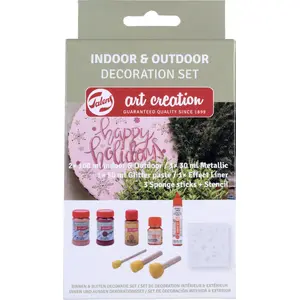 Indoor & Outdoor Decoration Set Artequipment Talens Art Creation by Artequipment – mixed paints and accessories for decorative projects