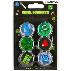 STARPAK MAGNES KOL PIXEL 30MM magnetic marker set, 6 pieces, model STK MAG15