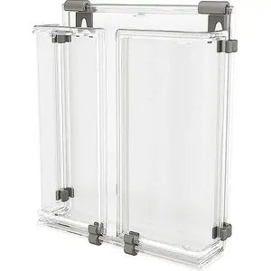 Herlitz hanging DL leaflet pocket for brochures and flyers, transparent, single-pocket