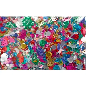 Блёстки микс Carioca Pailletmix 25 г — формы смешанные 10–35 мм