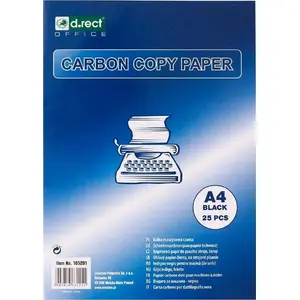 Carbon Paper D.Rect A4 black — pack of 25 sheets (D.Rect 348716)