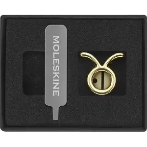 Pin badge Moleskine MOLESKINE byk gold – metal lapel pin, decorative accessory