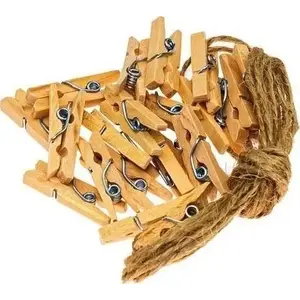 BREWIS clothespins with string set, 20 pcs — BREWIS 5907611700990