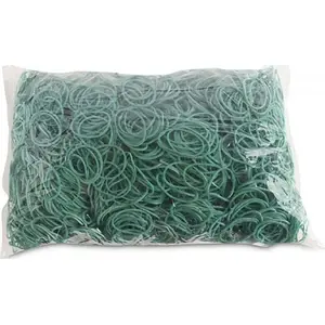 Office Products rubber bands, diameter 30 mm, cross-section 1.5×1.5 mm, 60% rubber, 1000 g pack, green