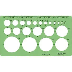 Circle template Hamelin LINEX 1118S — drawing/stencil tool for circles
