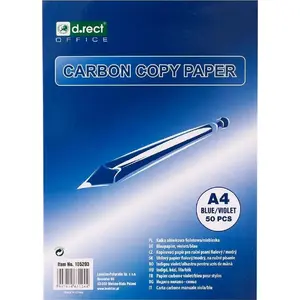 Colored Pencil Paper Pad D.Rect Kalka A4 50 Sheets — purple/blue tracing paper