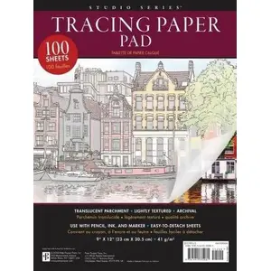 Бумага калька Peter Pauper Press 100 шт — тонкая полупрозрачная для эскизов