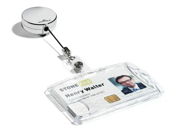 Durable 822523 держатель бейджа, серебристый, 800 мм, 10 шт. Photo 4