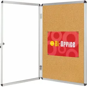 Доска объявлений Bi-Office пробковая GVT640101150, на 15×A4, 90×120 см, коричневая