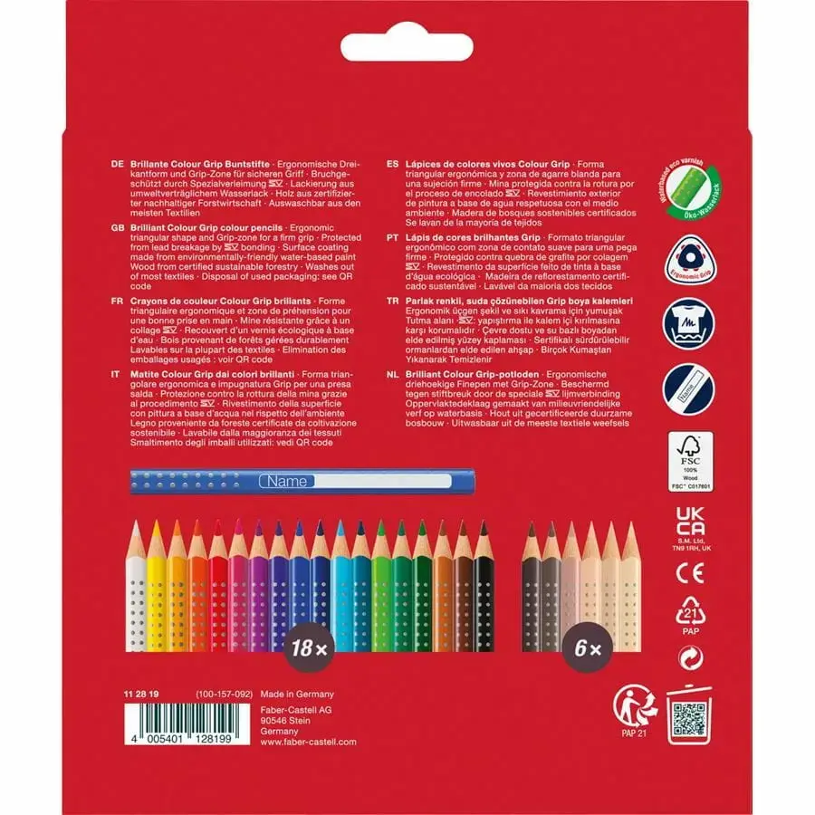 Watercolour colour pencils TEKA 24 pcs — Faber-Castell 112819 Photo 3