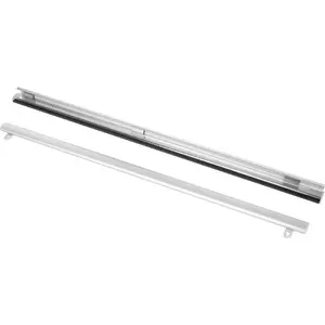 Aluminum poster hanging rail KLIP 2×70 cm with 45 mm suction cups (2 pcs) and hooks