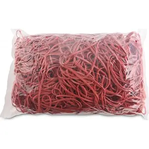 Резинки Office Products диаметром 130 мм, сечение 1,5×3 мм, 60% каучука, 1000 г, красные