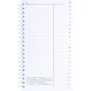 Telephone and Address Directory notebook, No name LIZ137, paper organizer for contacts and numbers
